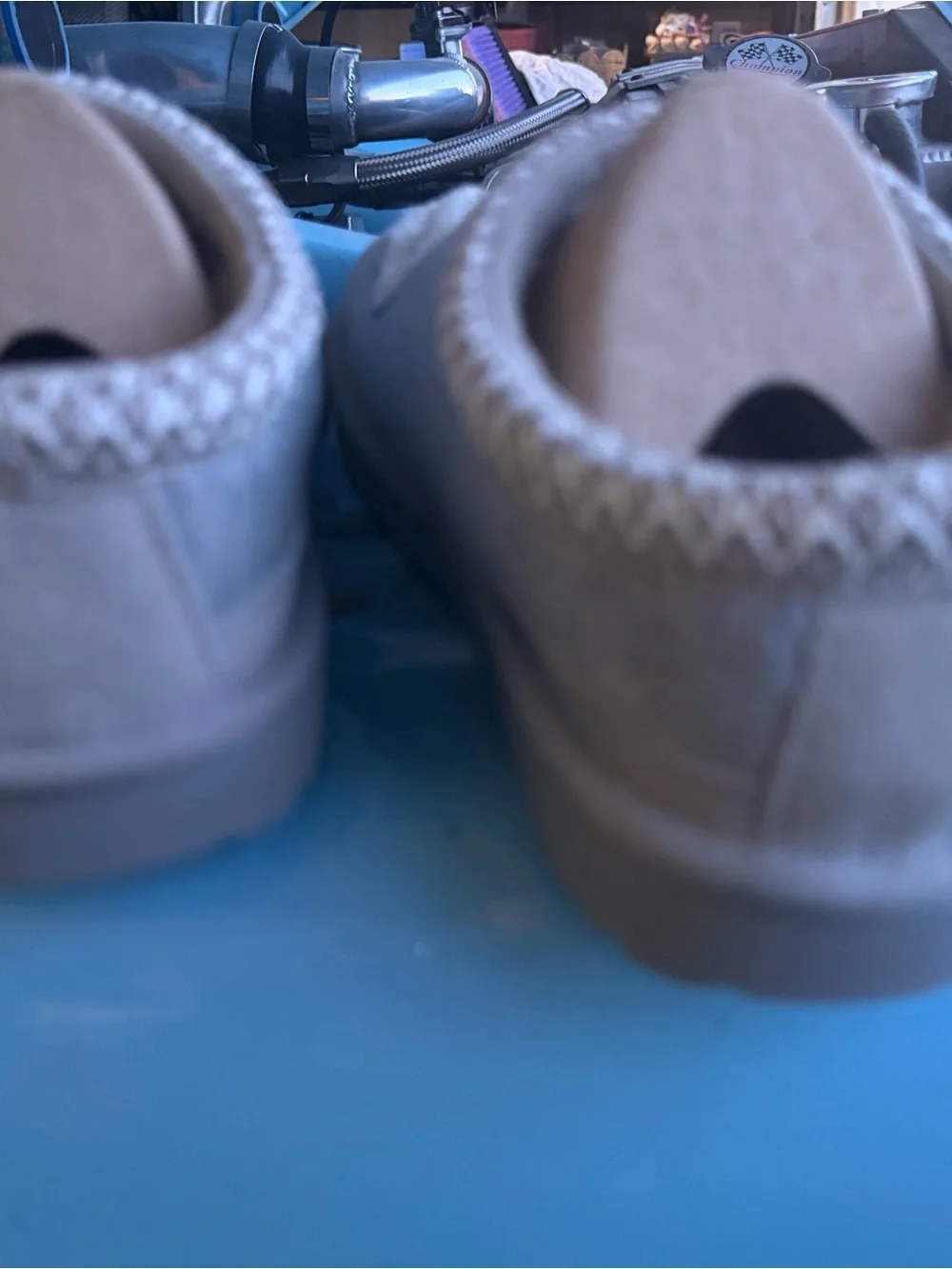 UGG Kids gray Slip-On Cozy Slippers